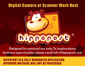 hippo Send A Postcard To Anyone in the USA or Canada For Free 